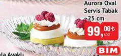 PAŞABAHÇE AURORA OVAL SERVİS TABAĞI 25 CM